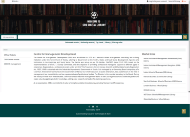Centre for Management Development library screenshot