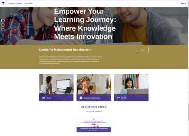 Centre for Management Development Moodle LMS screenshot