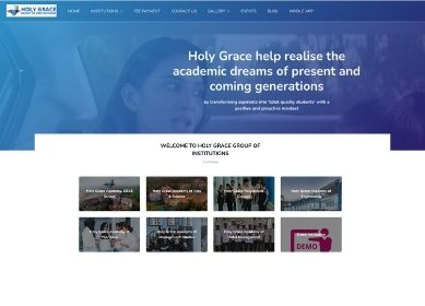 Holy Grace Moodle LMS screenshot