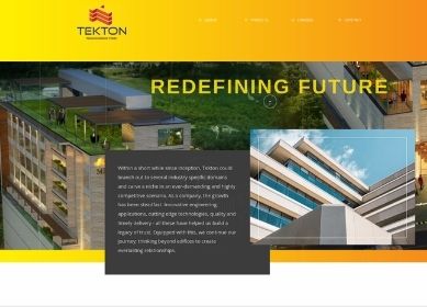 Tekton Infra website screenshot